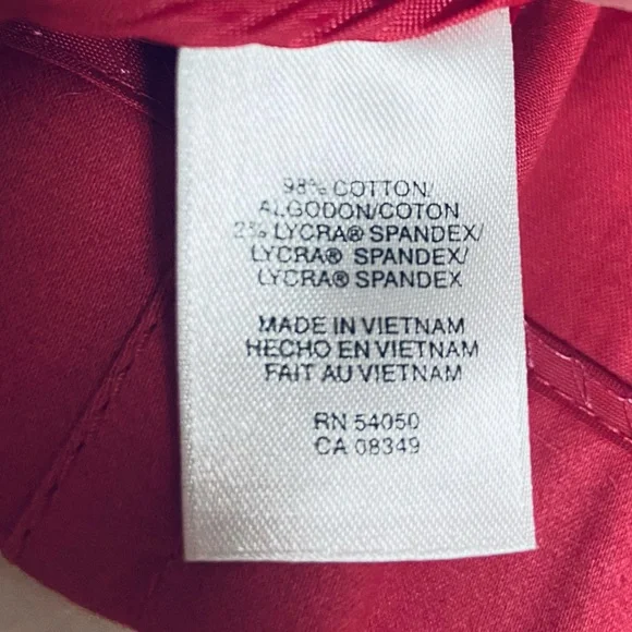 Jones New York Signature Sz M Orange Women’s Utility Jacket with Stretch - Picture 10 of 11